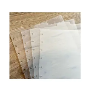Dashboard Semi-Transparent Blank Top Index Dividers for 9-Discs Classic Planners