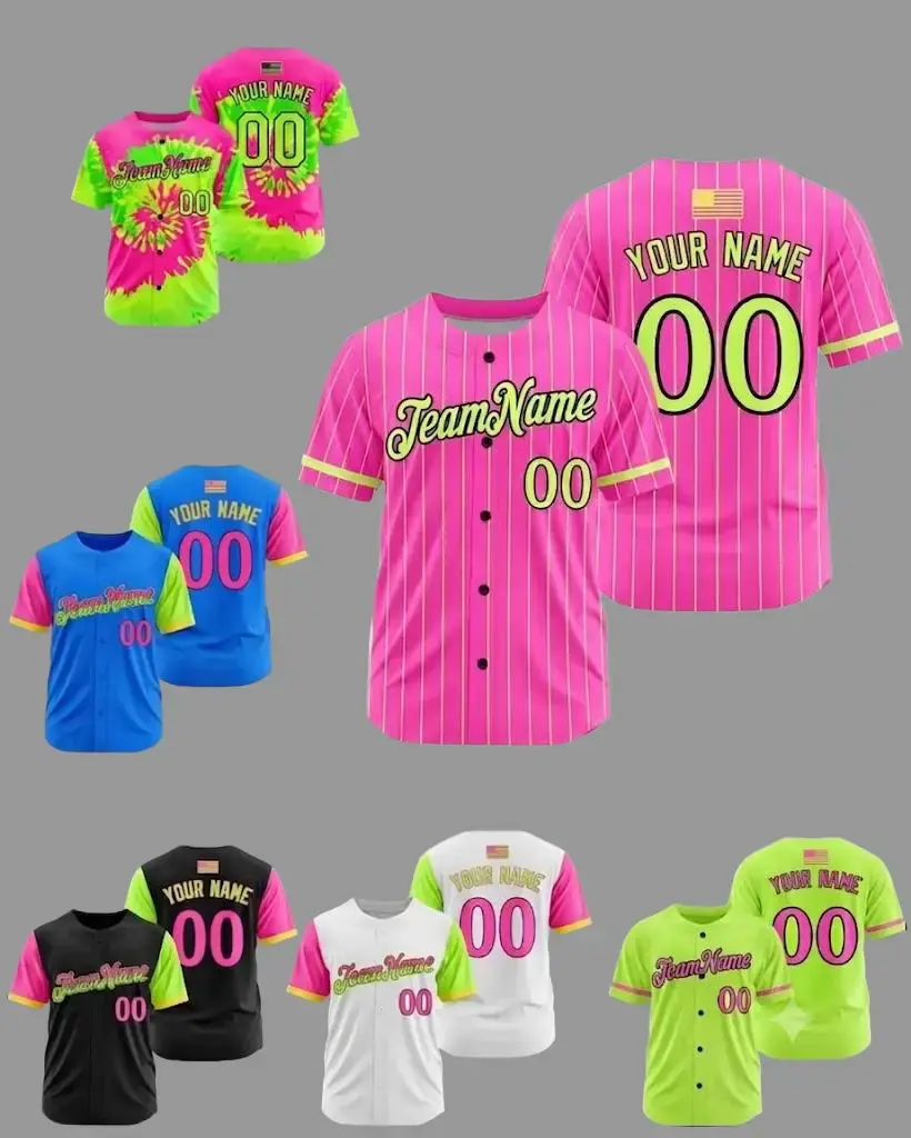 Chili Custom Pepper Baseball Jersey, Personalized Name Number Team Bright Pinstripe Sports Jersey, Softball Uniform for Men Women Youth Kids