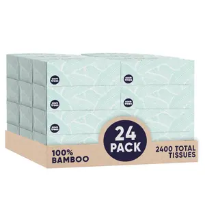 Save Trees Bamboo Facial Tissues, 24 Pack