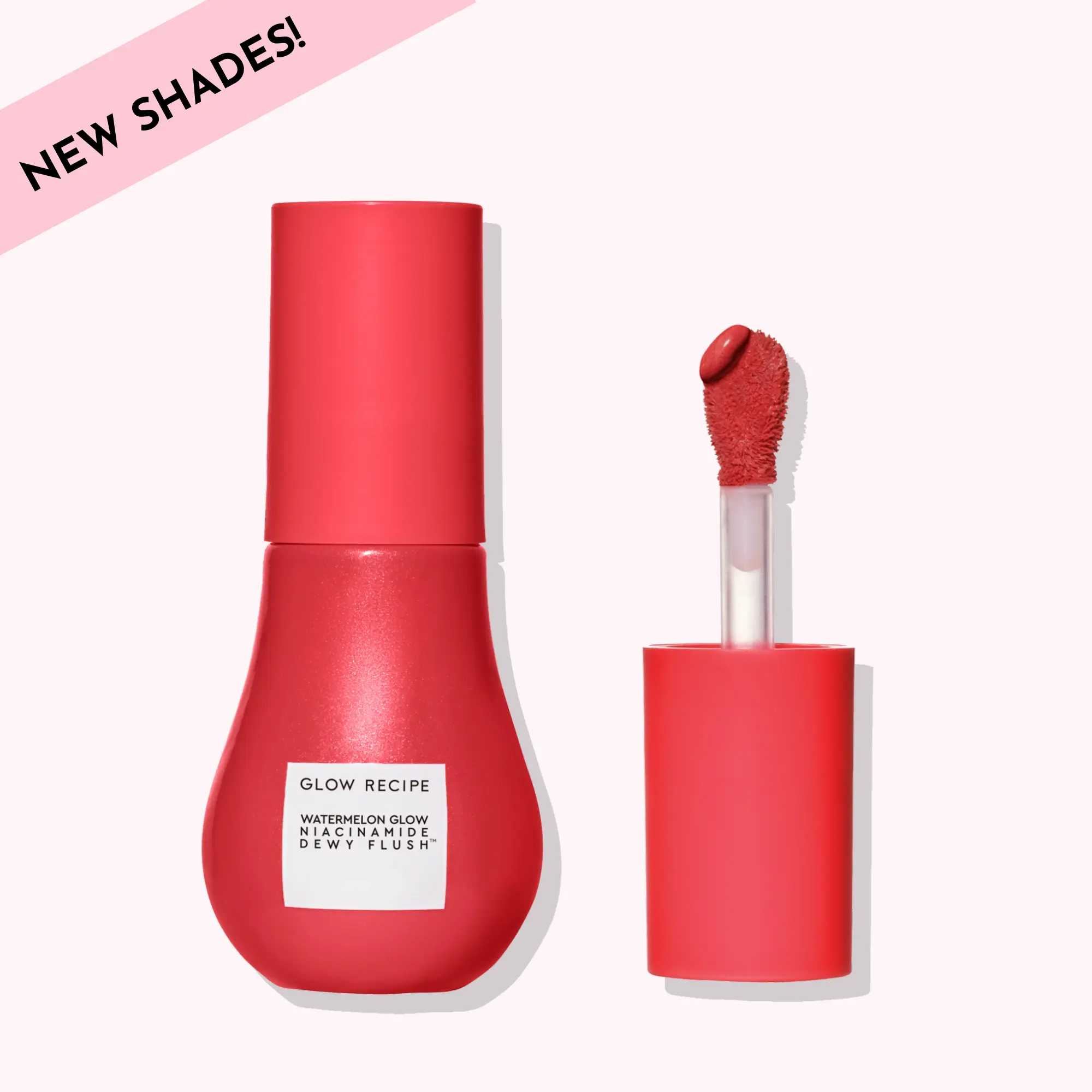 Glow Recipe Korean Cosmetic Watermelon Glow Dewy Flush Tinted Cheek Serum - Glowup Blush, Gentle, Hydrating Light Makeup Selfcare Skincare Essence