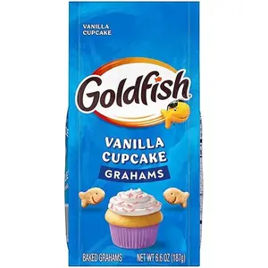 Pepperidge Farm Goldfish Grahams Vanilla Cupcake Baked Grahams 6.6 Oz Bag Snack Food