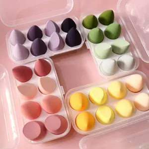 Makeup Sponge Egg Set, 8 Counts/set Wet and Dry Use Makeup Sponge, Multifunctional Makeup Tool for Women & Girls, Cosmetic