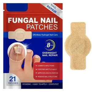 21 Count/bag Nail Health Care Patches,Toenail Fungus Treatment Extra Strength,Nighttime Nail Repair for Damaged,Fungal Nail Patches,Discolored Nails,Nail Health Care Patches,Suitable for Solving Fungal Nails and Other Nail Problems.