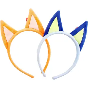 2pcs Dog Ears Headband Adult, Cute Lovely Hairband Plush Dog Ears Headband Dress Accessory (Dog001, One Size)