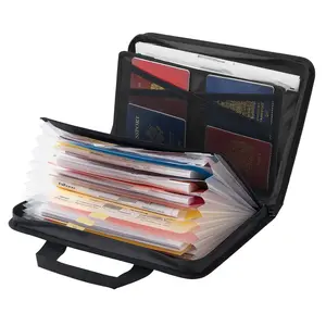 Fireproof Document Bag 1832 ℉ Heat Insulated Fireproof And Waterproof Bag With Multi-Layer File Storage Security Organizer For Home Office Travel Use Passports Important Documents And Files