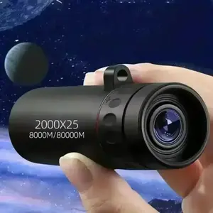Mini Portable 2000x25 HD Monocular Phone Telescope with BAK4 Prism & FMC Lens Coating for Birdwatching Camping Outdoor Adventures