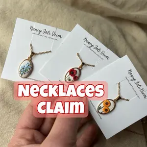 CLAIM LIVE necklaces : handmade polymer clay jewelry