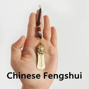 Chinese Feng Shui Pi Xiu Charm Pendant, Lucky Money Attraction Mobile Phone Decoration, Vintage God Beast Cellphone Lanyard Accessory, Phone Accessories, Phone Charms