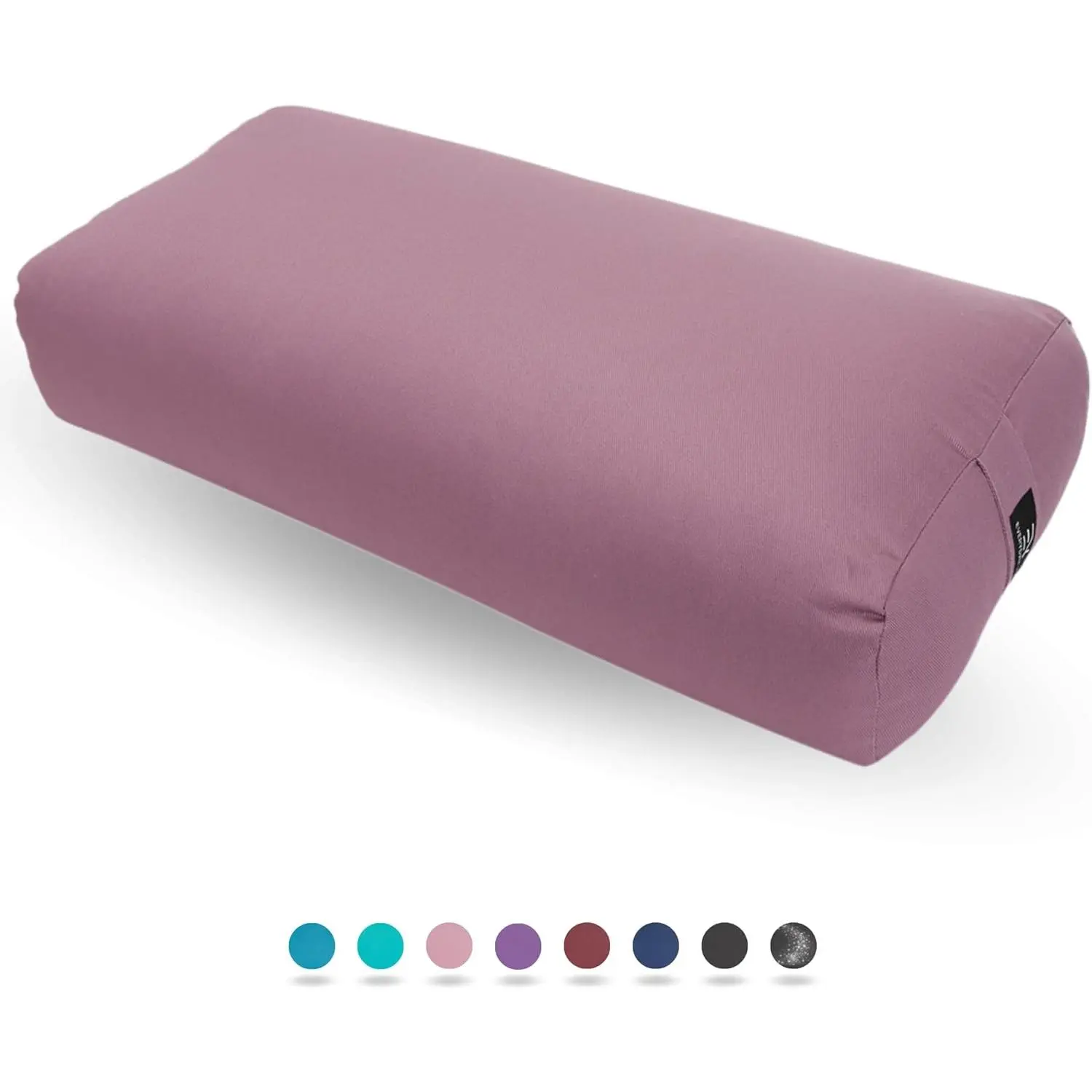 Premium Bolster, Soft & Supportive Meditation Pillow with Carry Handle, Lightweight Cushion for Restorative Yoga & Relaxation (Multi-Color)