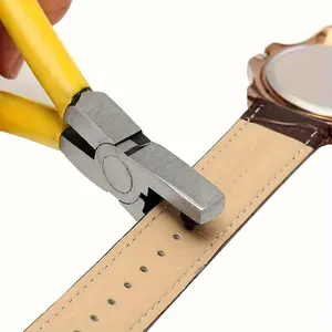 Hole Punching Pliers, Professional Leather Punch Tool for Watch Straps, Belts, Shoelaces, Sandals and Tags, Hand Tool