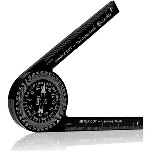 Miter Saw Protractor, Professional Miter Saw Protractor Angle Finder Replaces the Model#   505P-7 Miter Saw Protractor with Measuring Rulers for Angle Finder Carpentry, Crown Molding Tool & Baseboard