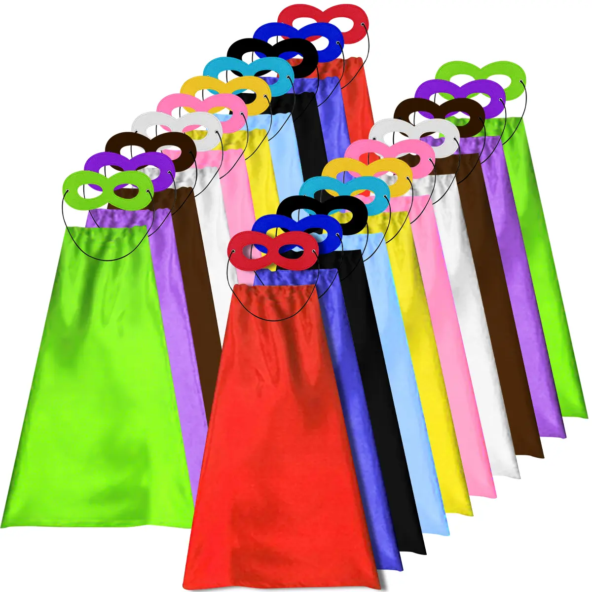 Superhero-Capes for Kids 10 Sets Birthday Gifts for Boys Girls Role Play Super Hero Toys for School Halloween Party Cloak Cosplay, Party Costume, Costumeshalloween, Fabric Cape, Birthday Parties