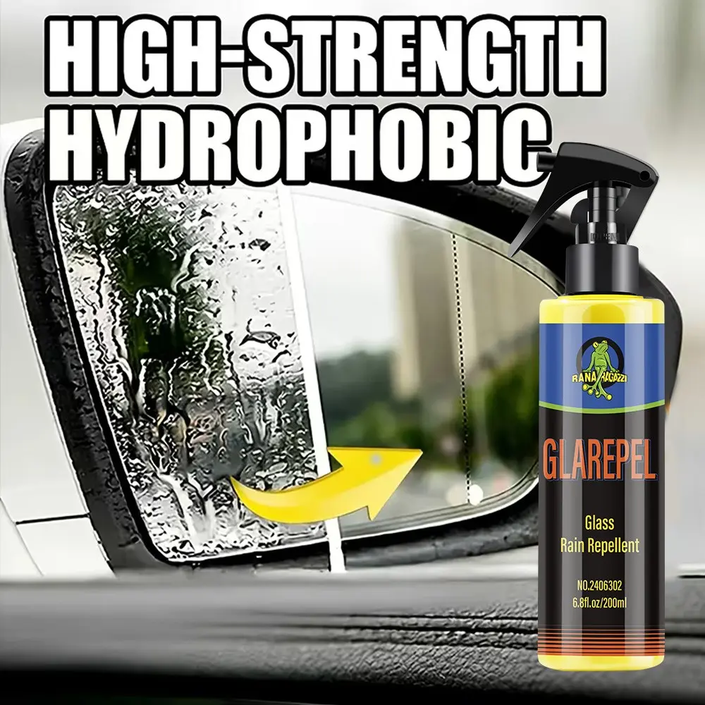 Rain Repellent for Automotive Glass, Windshield Coating with Hydrophobic Technology, Advanced Rain Shield for Clear Visibility and Safety, Car Detailing Products, Windshield Spray, Car Care Products