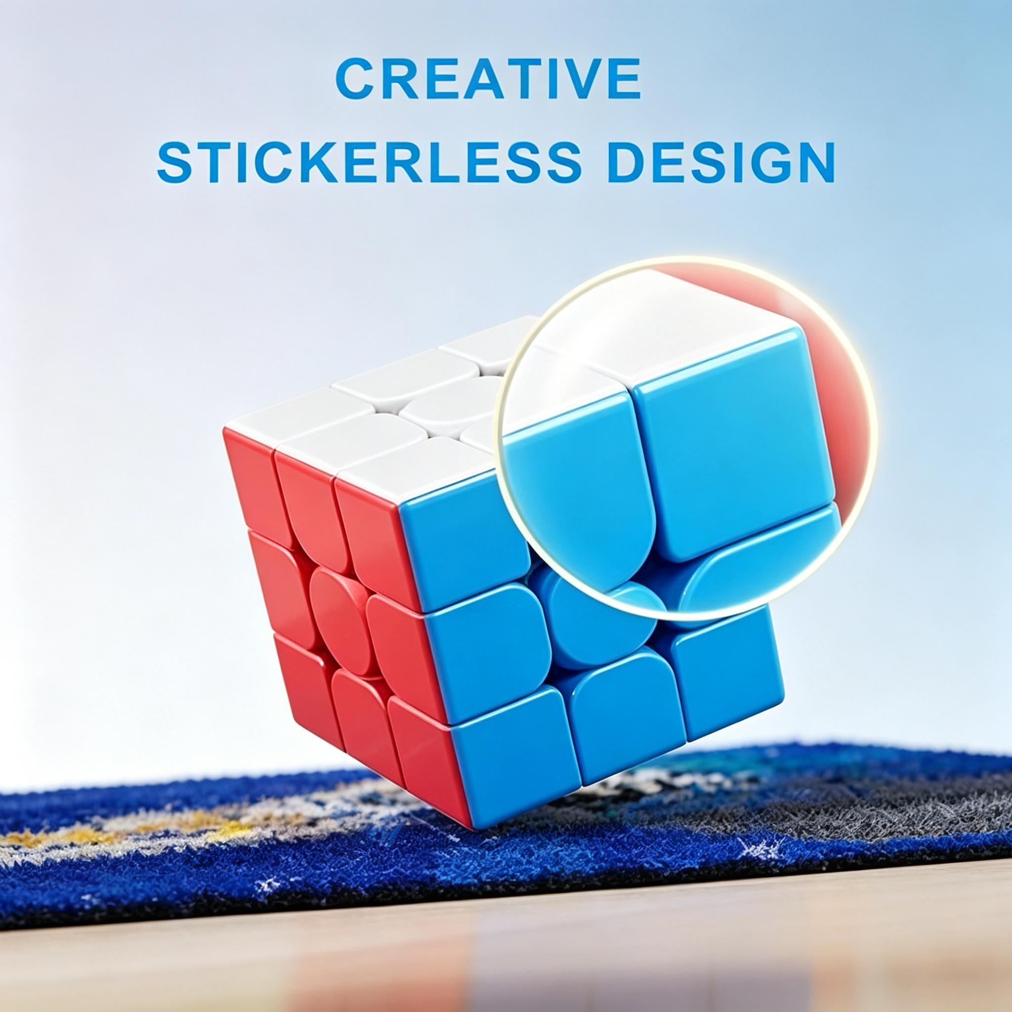 Moyu Meilong 3C Speed Cube 3x3x3 Stickerless Magic Cube Fast Smooth Turning Vivid Colour 3D Puzzle Brain Toy Travel Games Quicker Than Original Moyu Meilong 3C Speed Cube 3x3x3 Stickerless Magic Cube Fast Smooth Turning Vivid Colour 3D Puzzle Brain Toy Travel Games Quicker Than Original