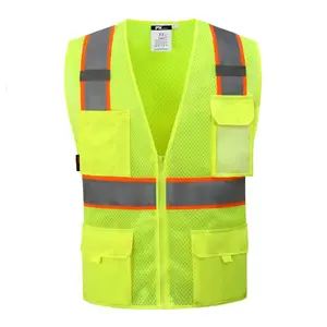 Yellow safety  Vest Mesh