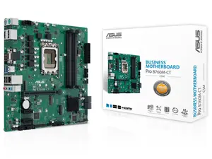 ASUS Pro B760M-CT-CSM Intel socket LGA1700 for 13th&12th Gen Intel processors mATX commercial motherboard,DDR5,PCIe 4.0,two M.2 PCIe 4.0 slots, front USB 3.2 Gen 1 Type-C, dual Display ports, HDMI, D-Sub,TPM IC onboard, Q-LED Core