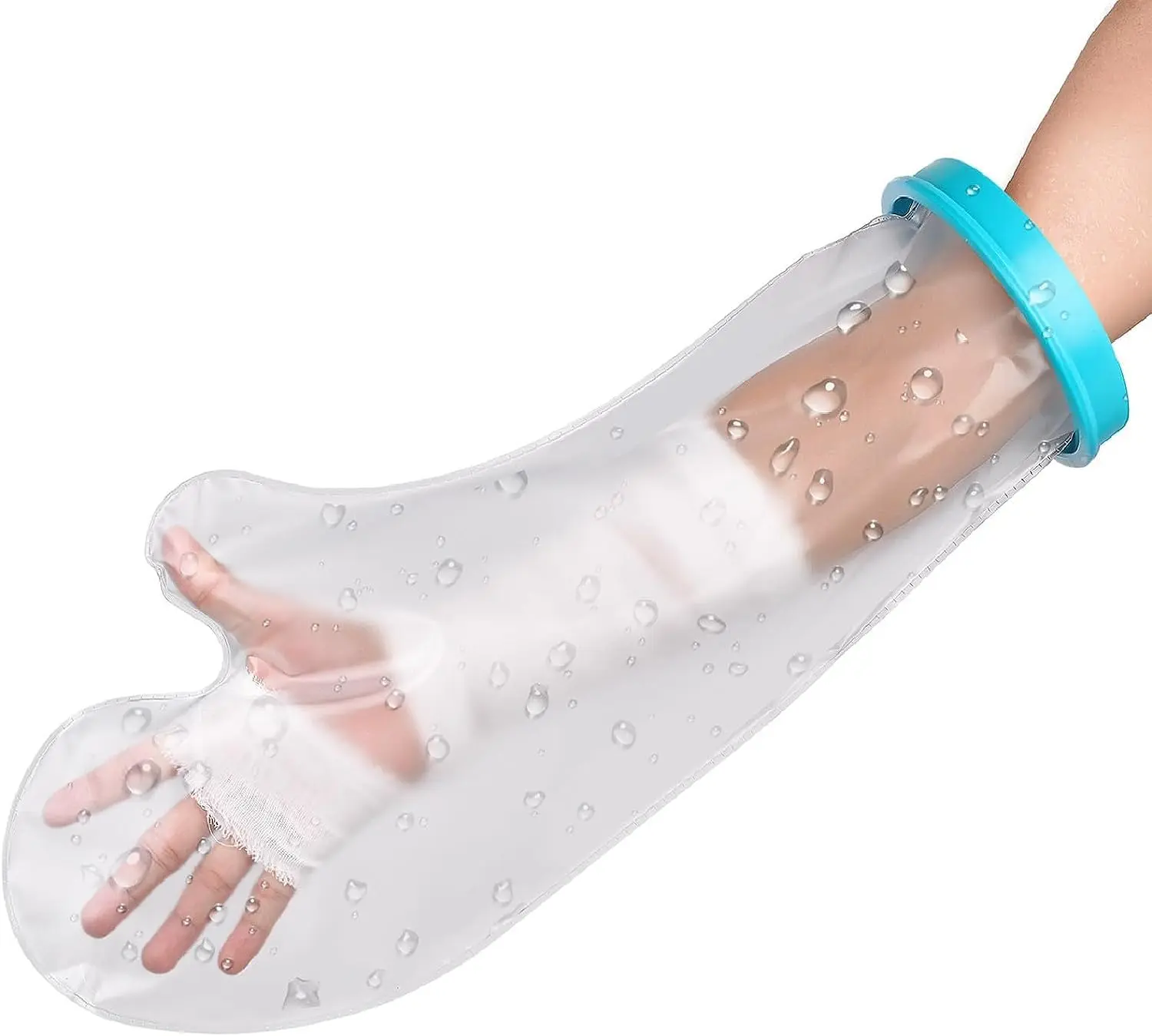 Waterproof Cast Cover Arm Adult Cast Covers for Shower Arm Protector Shower Bag to Keep Wounds Dry for Arm, Hands, Wrists, Elbow, Fingers