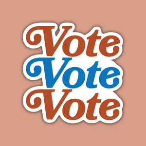 Vote Vote Vote Sticker