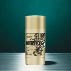 Dragon Joint & Muscle Balm Gold Max Travel Size Roll-Up 0.5oz Deep Acting Body Balm for Muscle Joint Recovery Daily Discomforts Fast Acting Soothing Menthol Cooling Plant-Based Therapy Fitness Recovery & Therapeutic Wellness Treatment