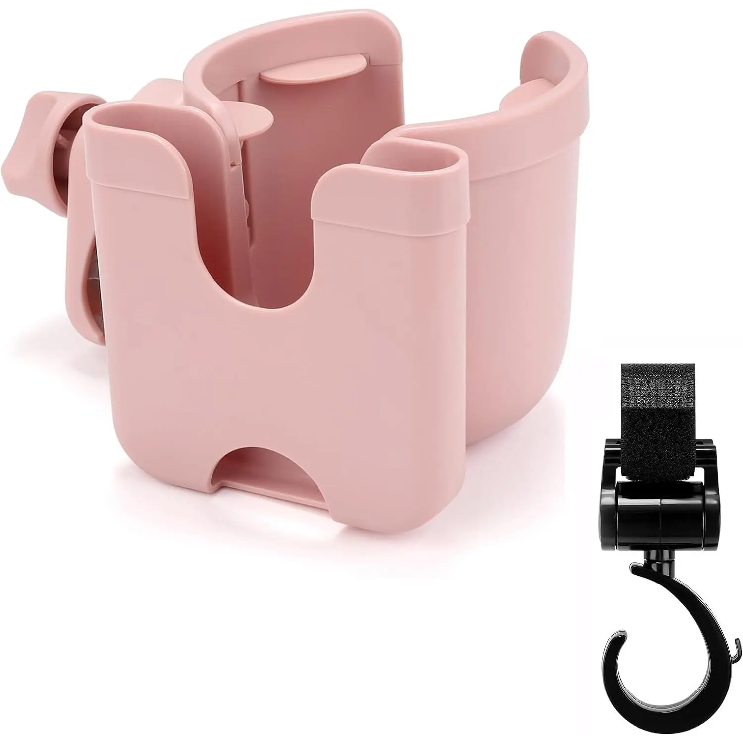 Cup Holder & Hook, All Light Pink