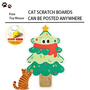 【Buy 1 Get Free Toy Mouse!】Wall mounted cat scratching board, thickened, durable, wear-resistant, and shavings Resistant,Suitable for doors, Sofas, Walls, Beds Protector from Cats Scratcher, Protect furniture  Cat toys, Cheap and affordable gifts