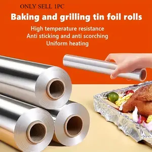 1 roll Advanced Thick Aluminum Foil Roll - Multi layer Heat resistant, Suitable for Food, Baking, Barbecue, and Cooking - Perfect for Barbecue, Kitchen Use, and Outdoor Picnicking