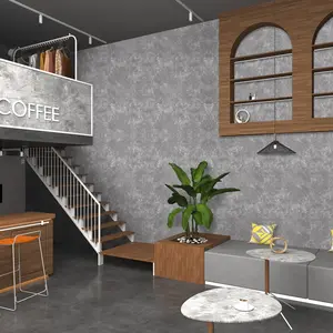 Cement Texture Wallpaper Roll, Self-Adhesive Removable Wall Sticker, Modern Home Decor for Bedroom Living Room, Easy Peel-And-Stick, Textured Wall Paper, Concrete Wallpaper