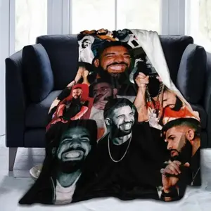 Rapper Singer Drake Ultra Soft Micro Fleece Blanket Air Conditioning Blanket Warm Throw Blanket for Sofa Chair Couch Bed