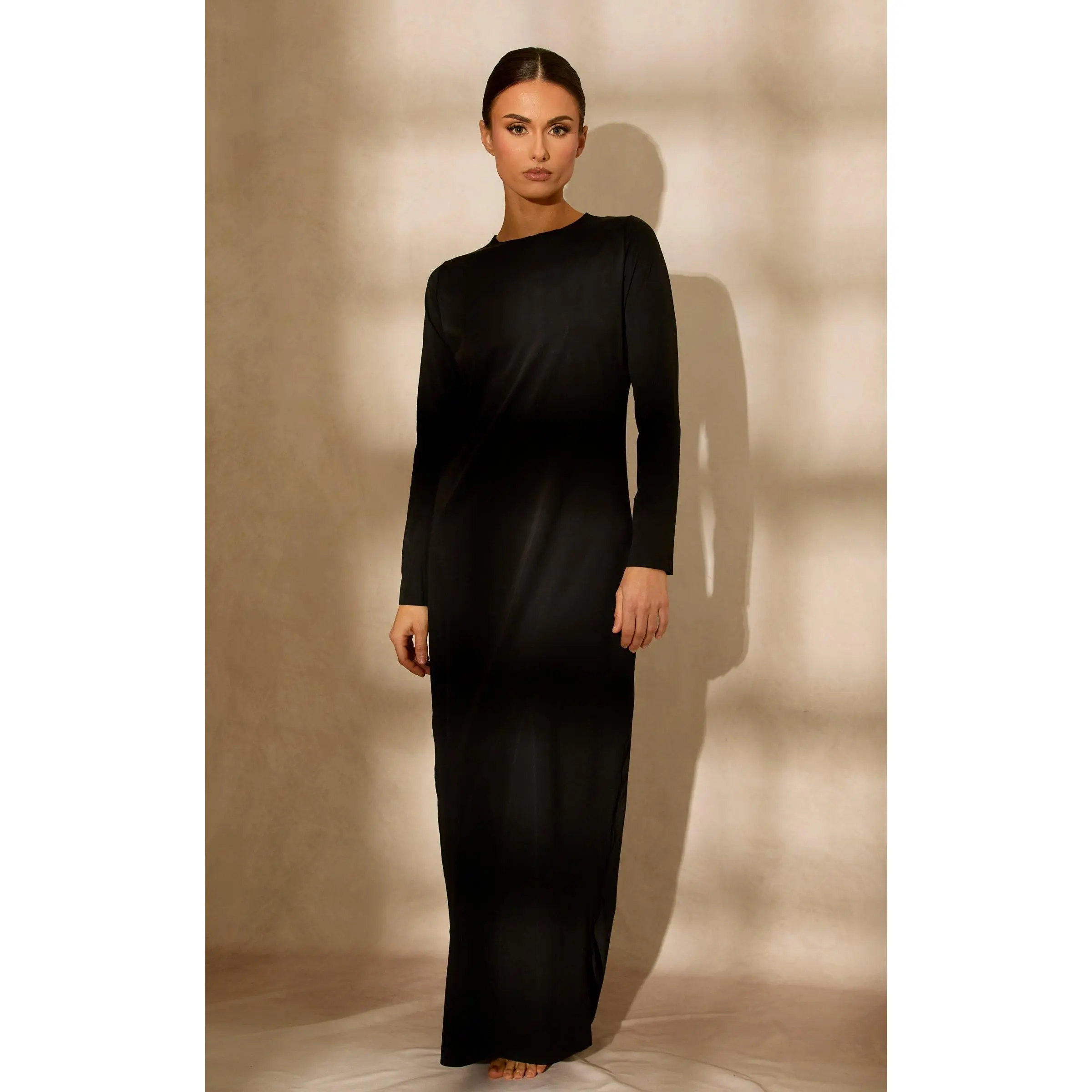 Seamless Long Sleeve Slip Dress