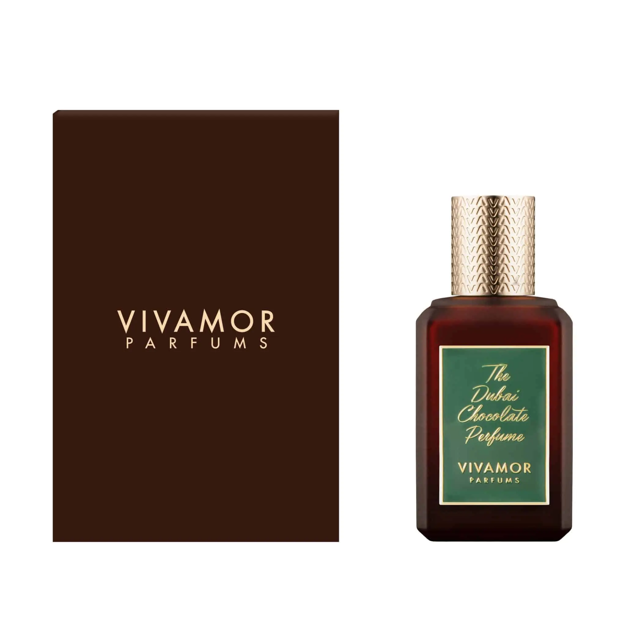 Vivamor The Dubai Chocolate Perfume, Gourmand Vanilla Cocoa-Based Eau De Parfum Spray, 3.4 fl oz/100ml, Ideal for Evening Wear