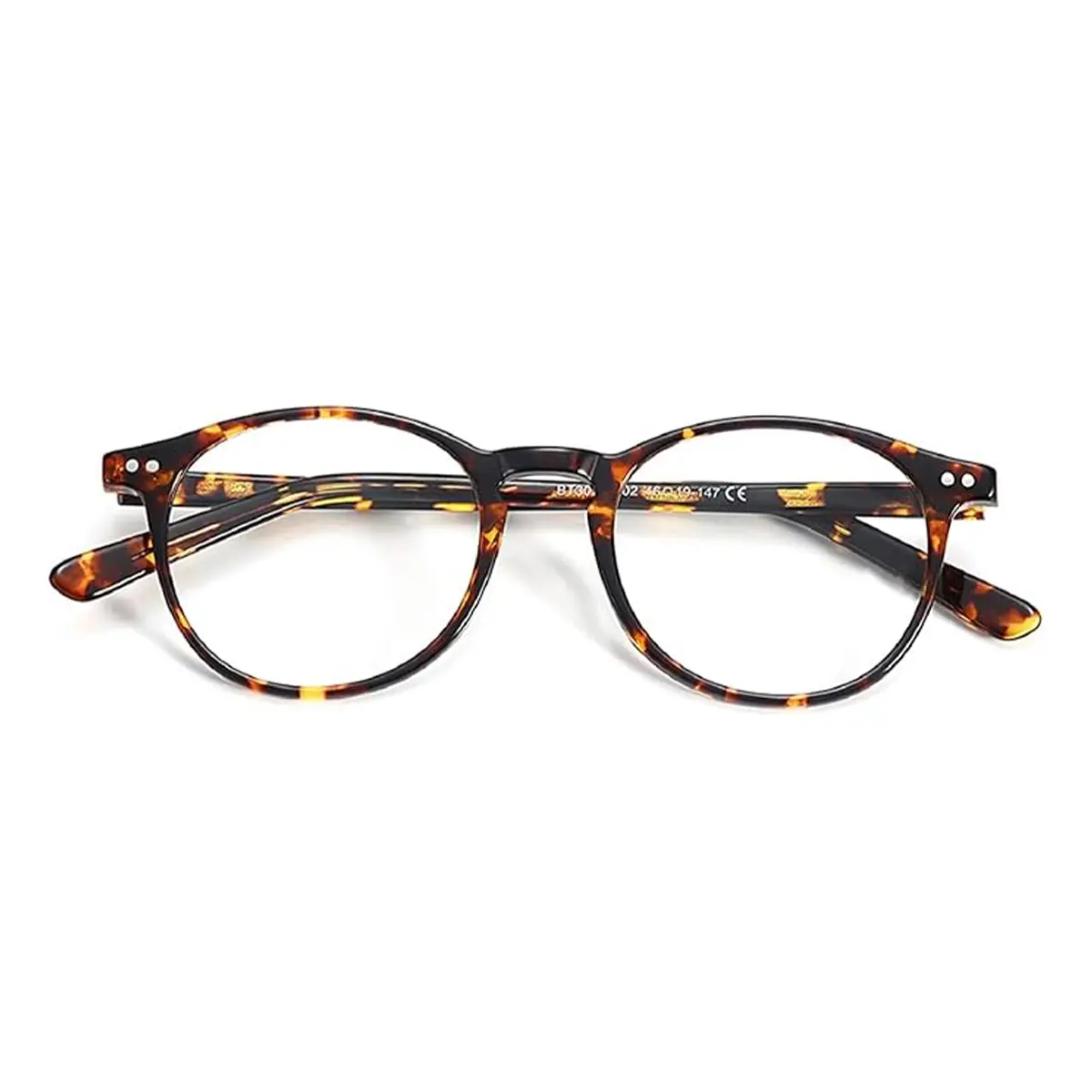 ZENOTTIC Blue Light Glasses - Unisex Vintage Round Frame Eyewear, Blue Light Blocking, Anti-Eyestrain, Headache Reducing for Computer Use, Blue Lights Glasses