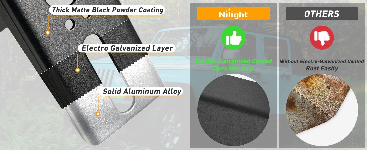 Nilight - 90026B 2PCS Jeep JK A-Pillar Windshield Hinge Mounting Brackets for Offroad LED Fog Light Halogen Work Light for 2007-2017 Jeep Wrangler JK,2 years Warranty,Black Nilight - 90026B 2PCS Jeep JK A-Pillar Windshield Hinge Mounting Brackets for Offroad LED Fog Light Halogen Work Light for 2007-2017 Jeep Wrangler JK,2 years Warranty,Black