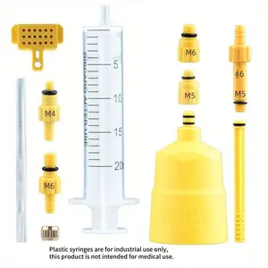Hydraulic Brake Oil Disc Tool Set, Brake Mtb, Simple Bicycle Refill Drain Funnel Exhaust Connector, Bike Maintenance Kit, Easy to Use