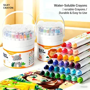 1Where Art Meets Magic & Easy Cleanup! 🎨 Water-soluble twist-up crayons glide like butter & wash away easily. The mess-free, creative dream for every child. (12/24/36/48 Colors) #WatercolorCrayons #KidsArt #MessFreeArt #CreativeGift #ArtSuppliess