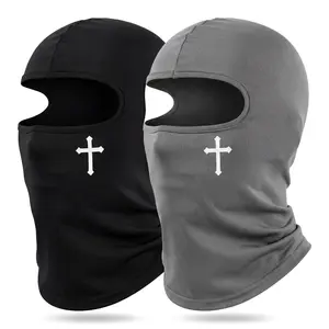 Christian Cross 2-in-1 Universal Summer Ice Silk Neck Gaiter, UPF 50+ Sun Protection, Breathable Cycling Face Mask