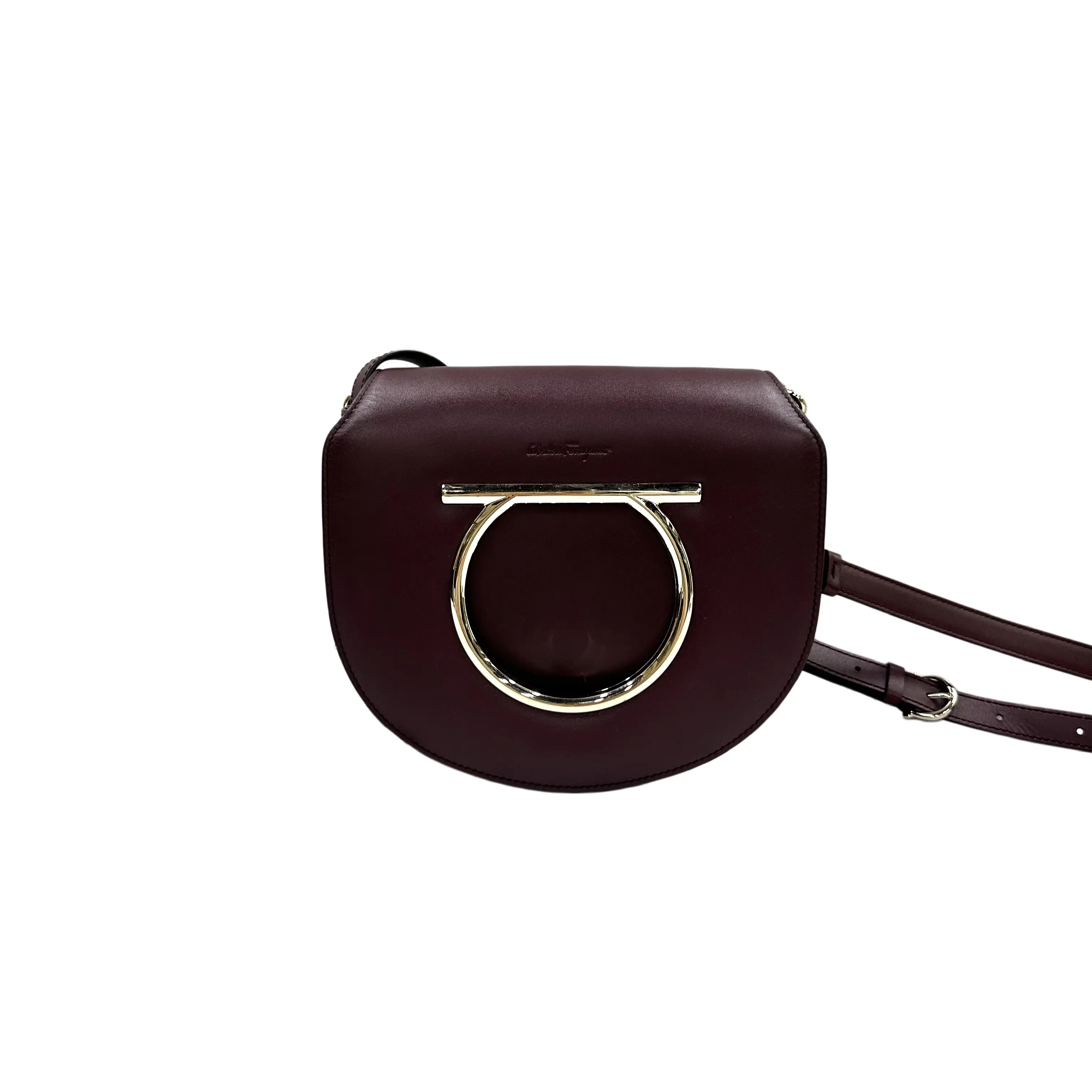 Pre-owned SALVATORE FERRAGAMO Lambskin Shoulder Bag D0507700918