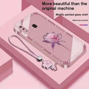 Suitable for [Galaxy A20] Brand new premium phone case, Free four-leaf clover lanyard，drop-proof and fingerprint-resistant，simple and elegant design，multiple colors available YM99