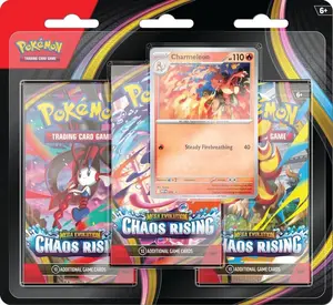 [Pre-Order] Pokémon TCG Mega Evolution Chaos Rising 3-Pack Blister [Release 5/22/2026]