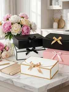 Bow Ribbon Gift Box, Lipstick Gift Box, Cosmetic Gift Box, Souvenir Gift Box, Birthday Gift Box, Elegant Packaging for Special Occasions