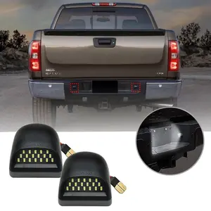 2 Pcs LED License Plate Light, Led Lights Car | Fit Chevrolet Silverado/Suburban/Tahoe & GMC Sierra/Yukon XL | High-Intensity LED All-Condition Visibility | FCC Certified Safe & Reliable | Long-Lasting | 12V Low Power | Night Safety Up
