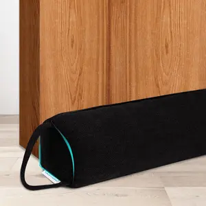30" Weighted Door Draft Stopper -Triangular Door Draft Blocker with Hook Loops for Easy Install, Save Energy, Home Room