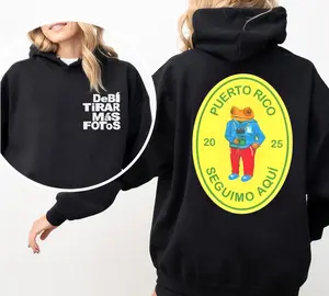 DTMFBadBunny 2-sided Hoodie, Vintage Hoodie Unisex, for man and women