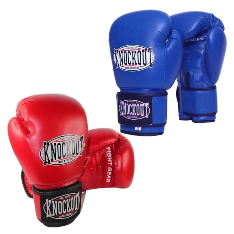 Knockout Fight Gear Kids Unisex Sleek Black Boxing Gloves - Size Options: 4oz/6oz (4-6 Yrs), 8oz (8-10 Yrs) - Protective Gear, Boxing Equipment for Martial Arts Training, Sports, Hand Protection, 4 To 6 Years, 4-8 Oz