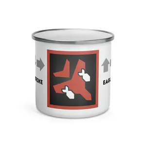 Eagle Airstrike Stratagem 12oz Enamel Mug (Helldivers Inspired)