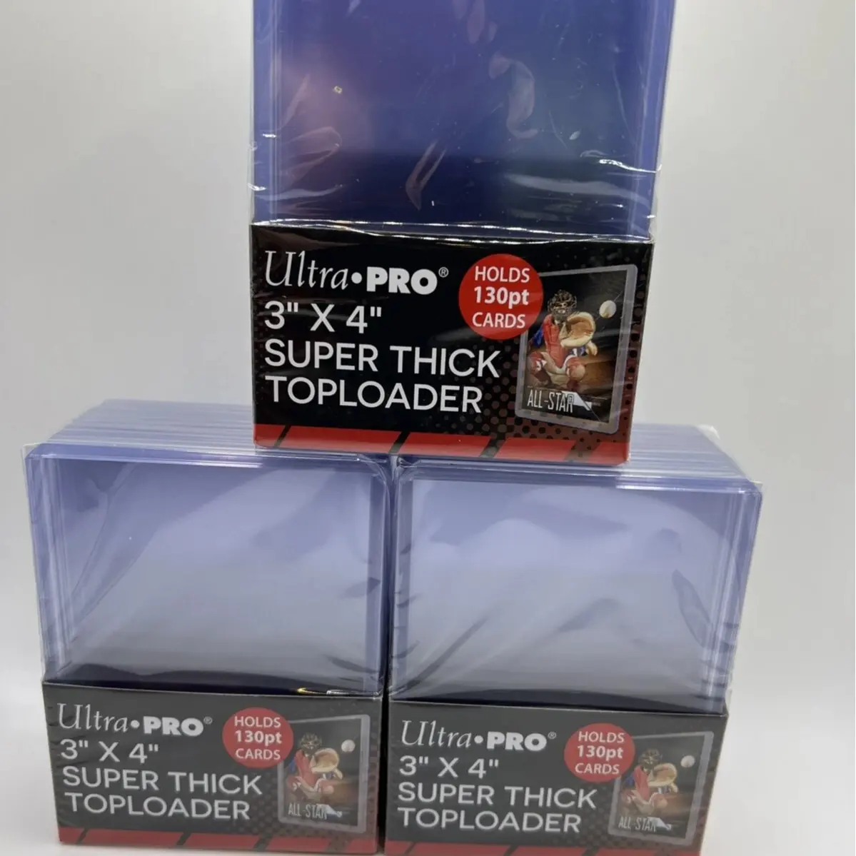 Ultra Pro 3X4 Super Thick Toploaders 130pt Point 3 Packs of 10 for Thick Cards