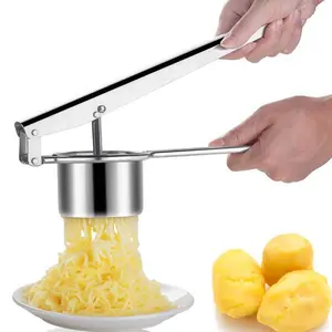 Mashed potato press stainless steel hand potato press pumpkin masher fruit juicer baby food supplement