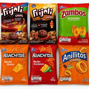 Honduran Mixed Churros Snacks 150g - Beans (Spicy & Regular), Zambo (Spicy), Cheese Ranchitas, Ranchitas (Bold), Ring Shape Crisps & Puffed Snacks