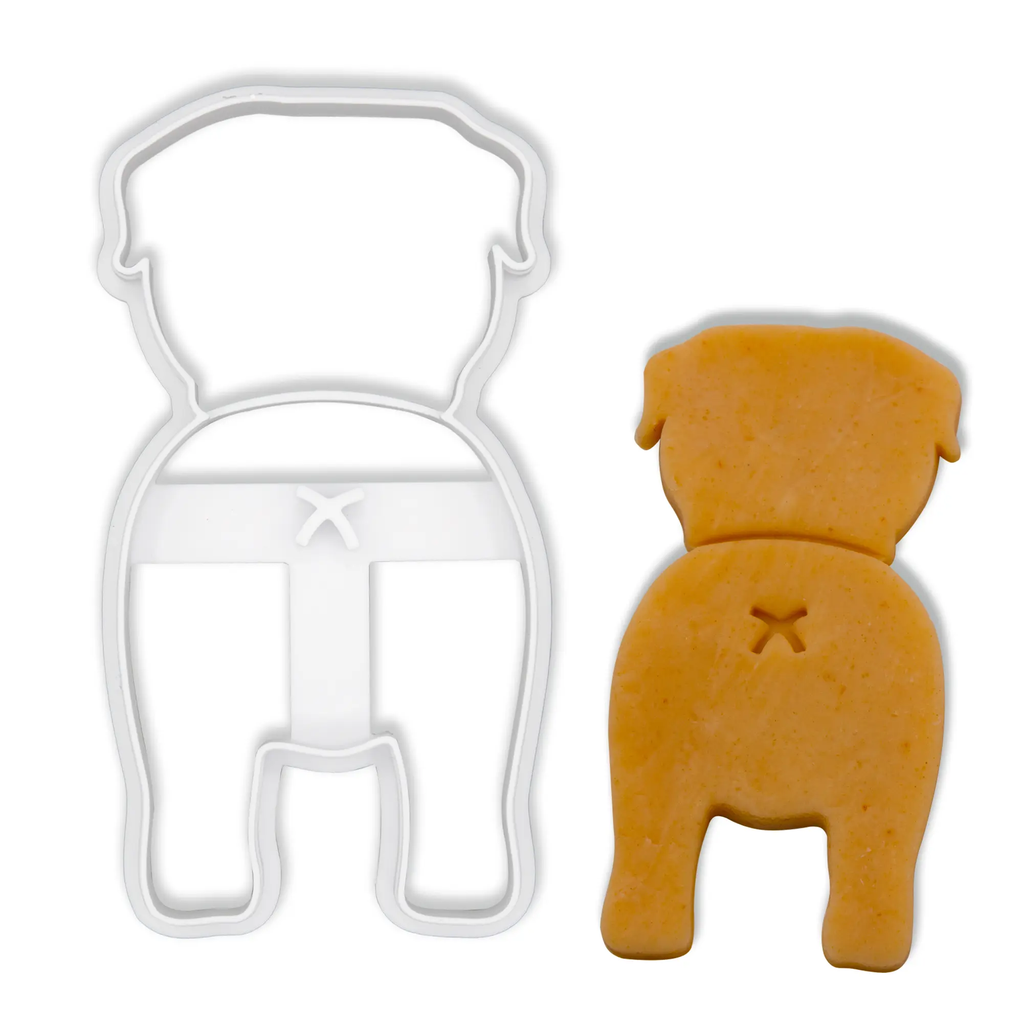 Rottweiler Butt Cookie Cutter 3D Printed 4 Inch Corgi Cookie Cutter for Baking Treats, Cookies & Clay Creations - Fun Dog-Themed Baking Tool Tin