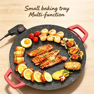 Portable Electric Korean BBQ Grill Indoor Smokeless Non-stick Adjustable Temperature Control Asador de Carne Outdoor Cooking