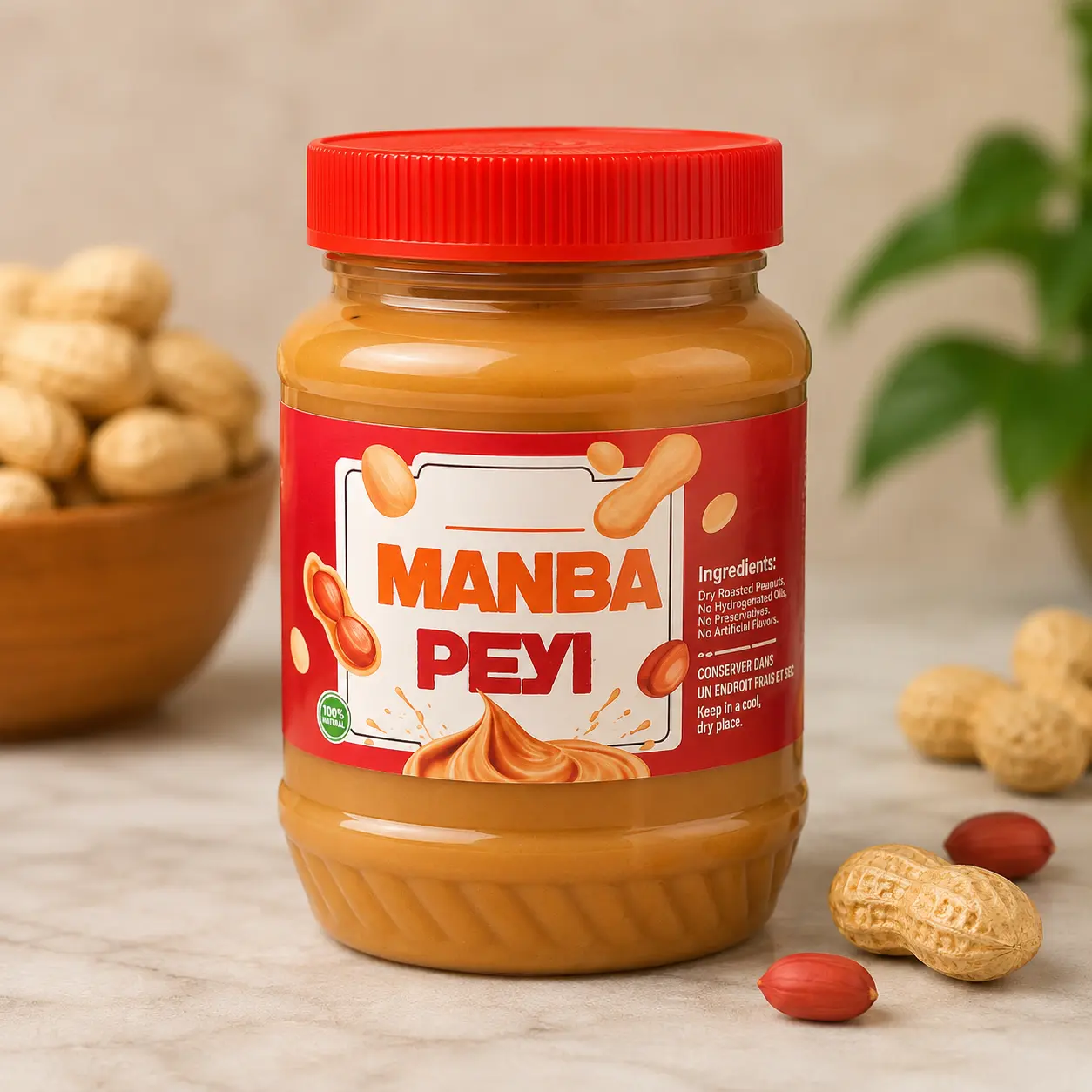 Natural Creamy Peanut Butter – Smooth Roasted Peanut Spread